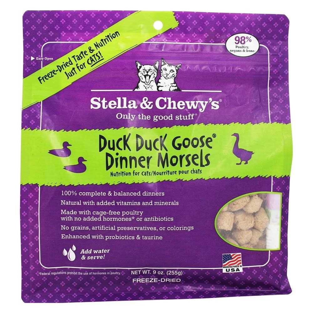 Stella & Chewy’s Duck Duck Goose Freeze Dried Dinner Cat Food - Healthber