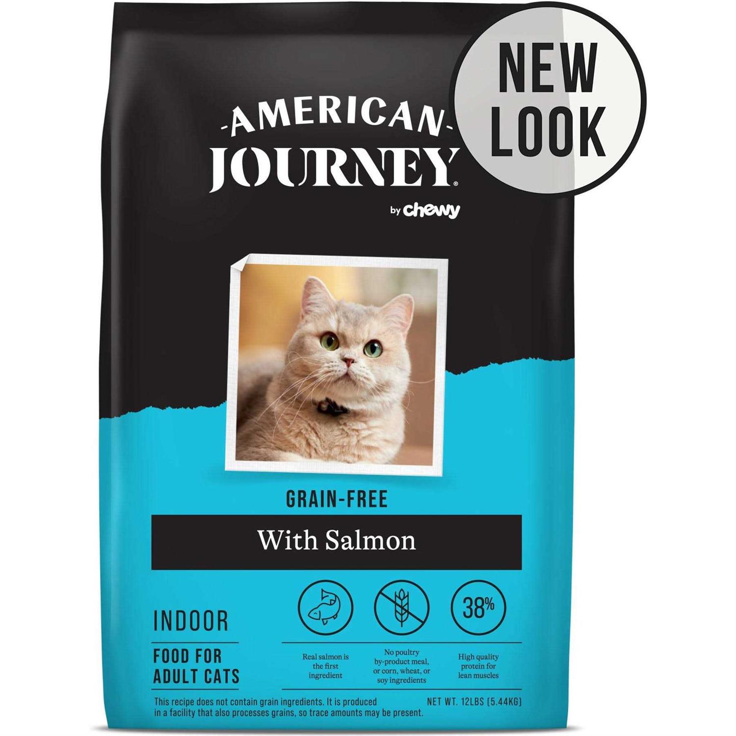 American Journey Recipe Salmon Grain-Free Dry Cat Food - Healthber