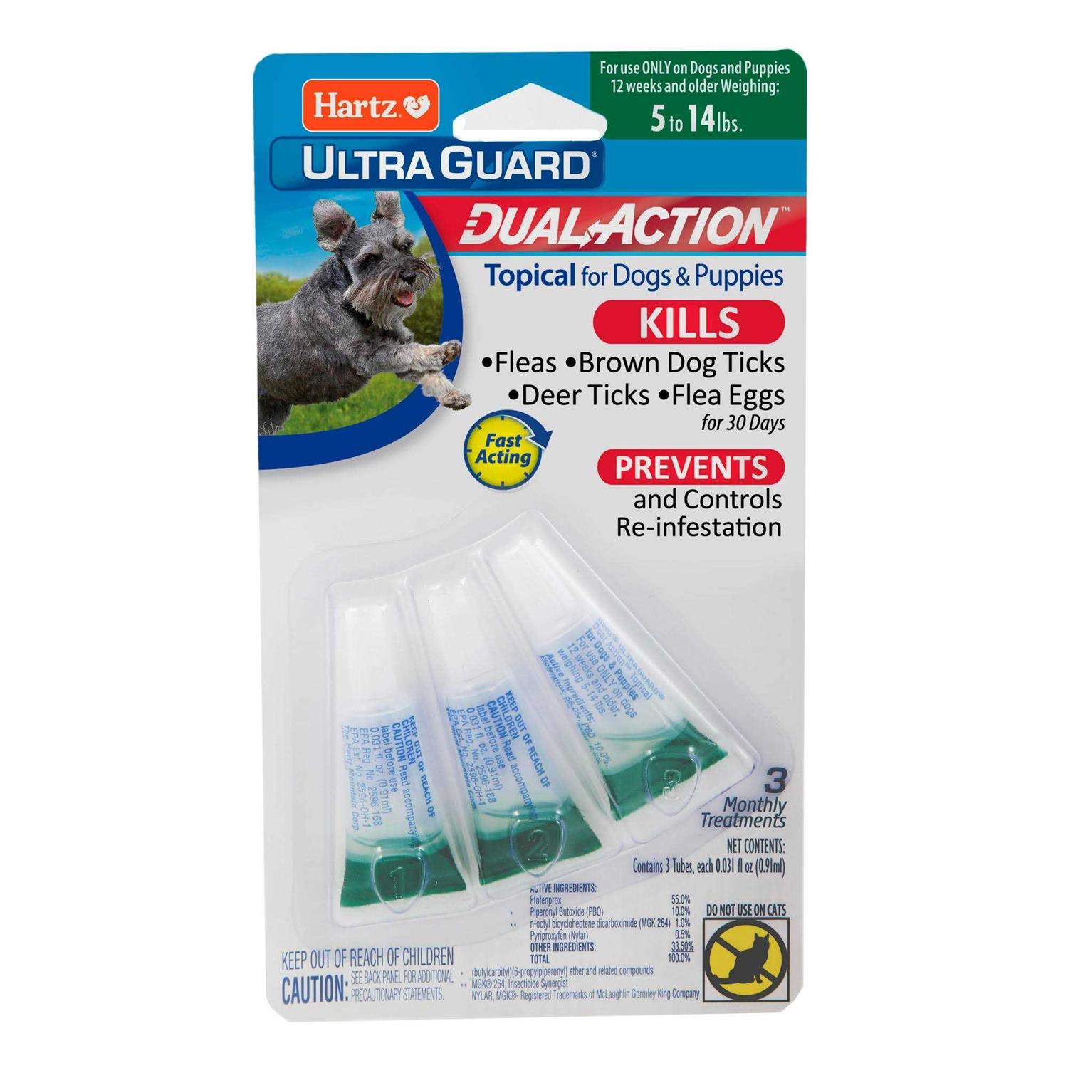 Hartz UltraGuard Dual Action Flea & Tick Topical Dogs - Healthber