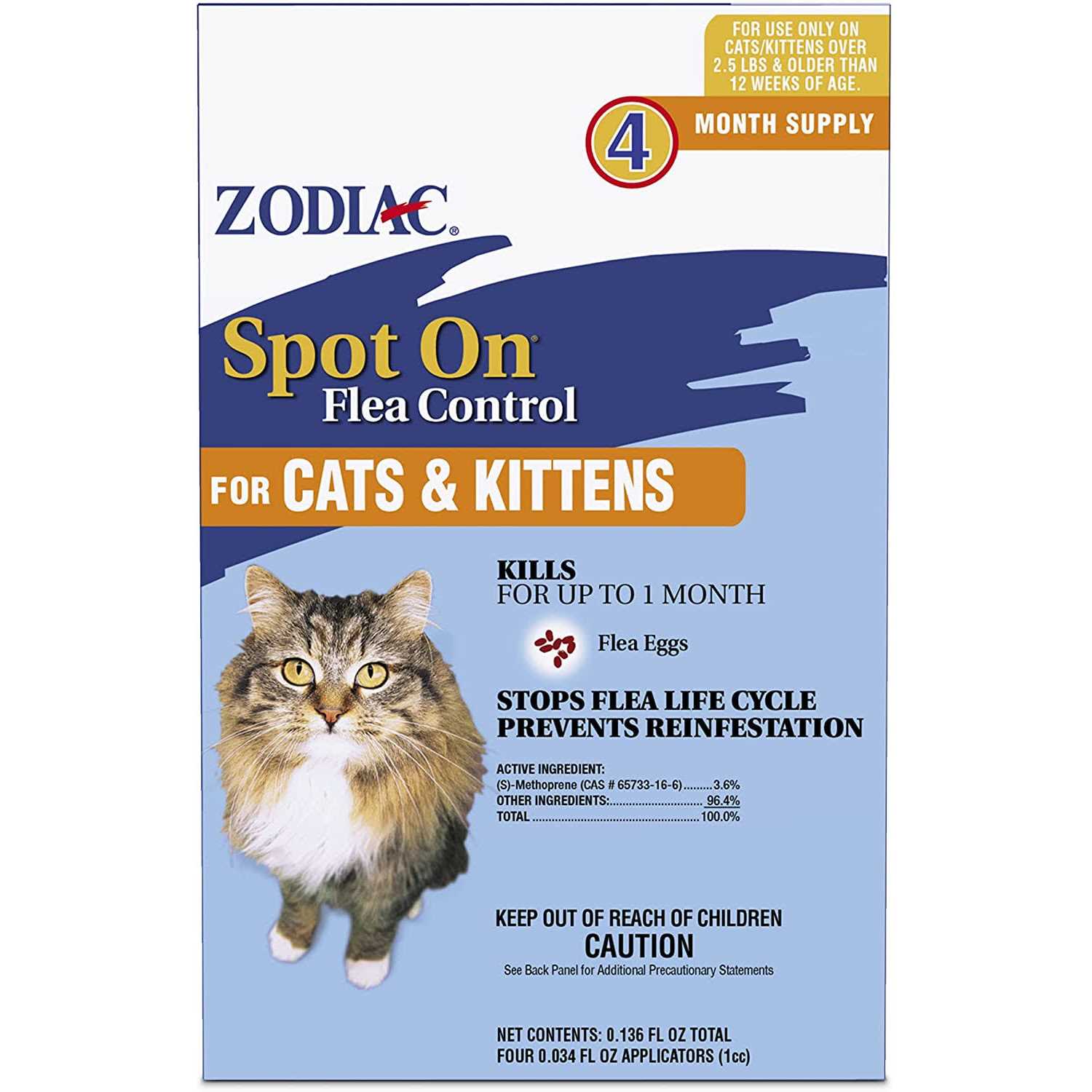 Zodiac Spot On Flea Cats & Kittens - Healthber