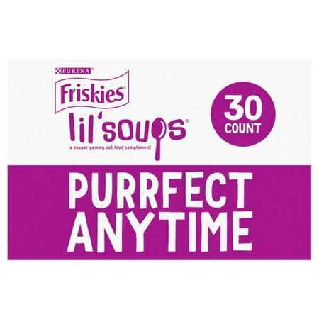 Friskies Purina Grain Free Wet Cat Food Complement Variety Pack Lil’ Soups with Salmon Tuna or Shrimp - Healthber