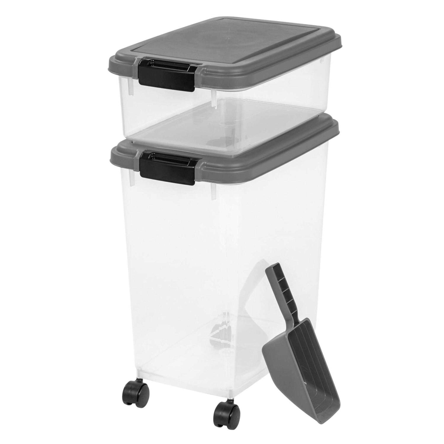 Iris USA 3 Piece Airtight Pet Food Storage Container Combo - Healthber