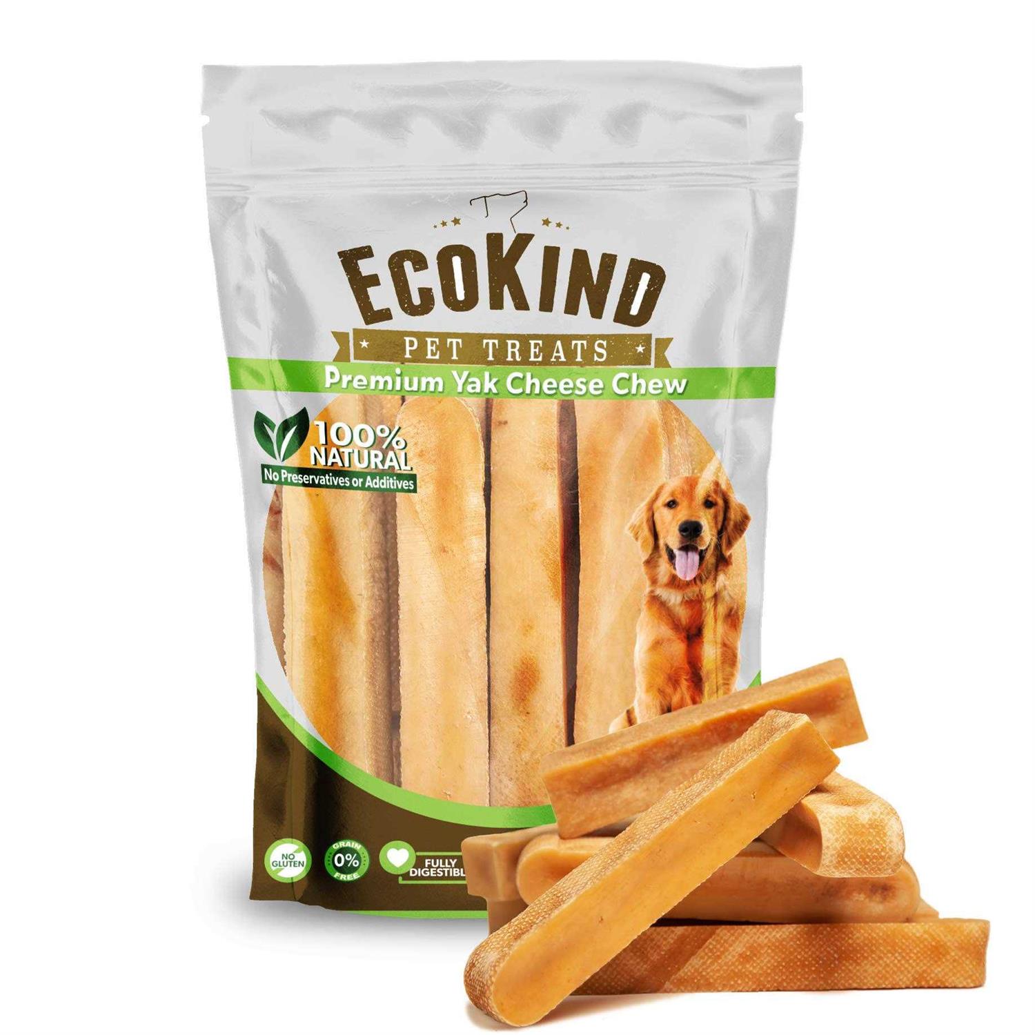 EcoKind Yak Cheese Dog Chews Healthy Dog Treats - Healthber