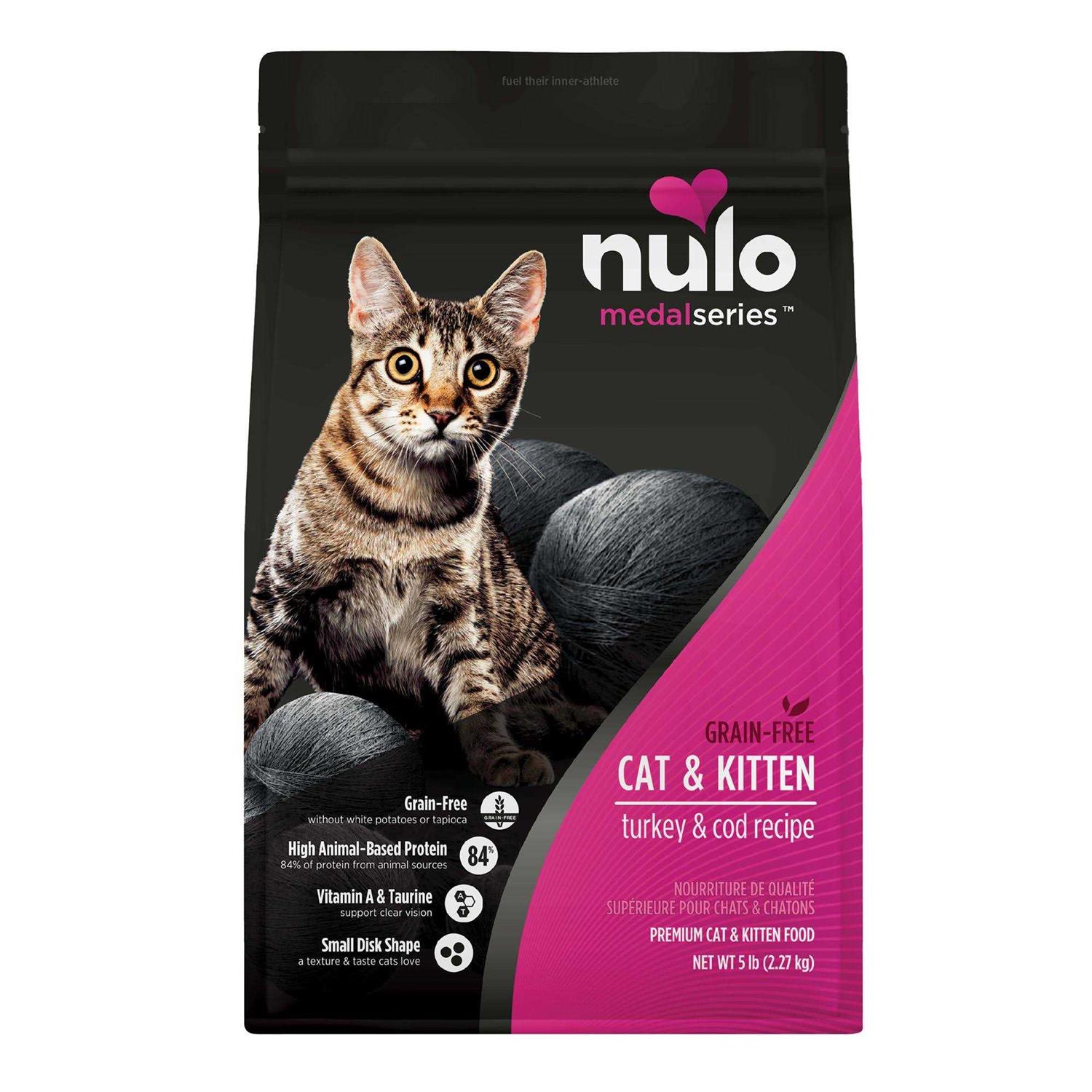Nulo MedalSeries Grain-Free Turkey & Cod Dry Cat & Kitten Food - Healthber