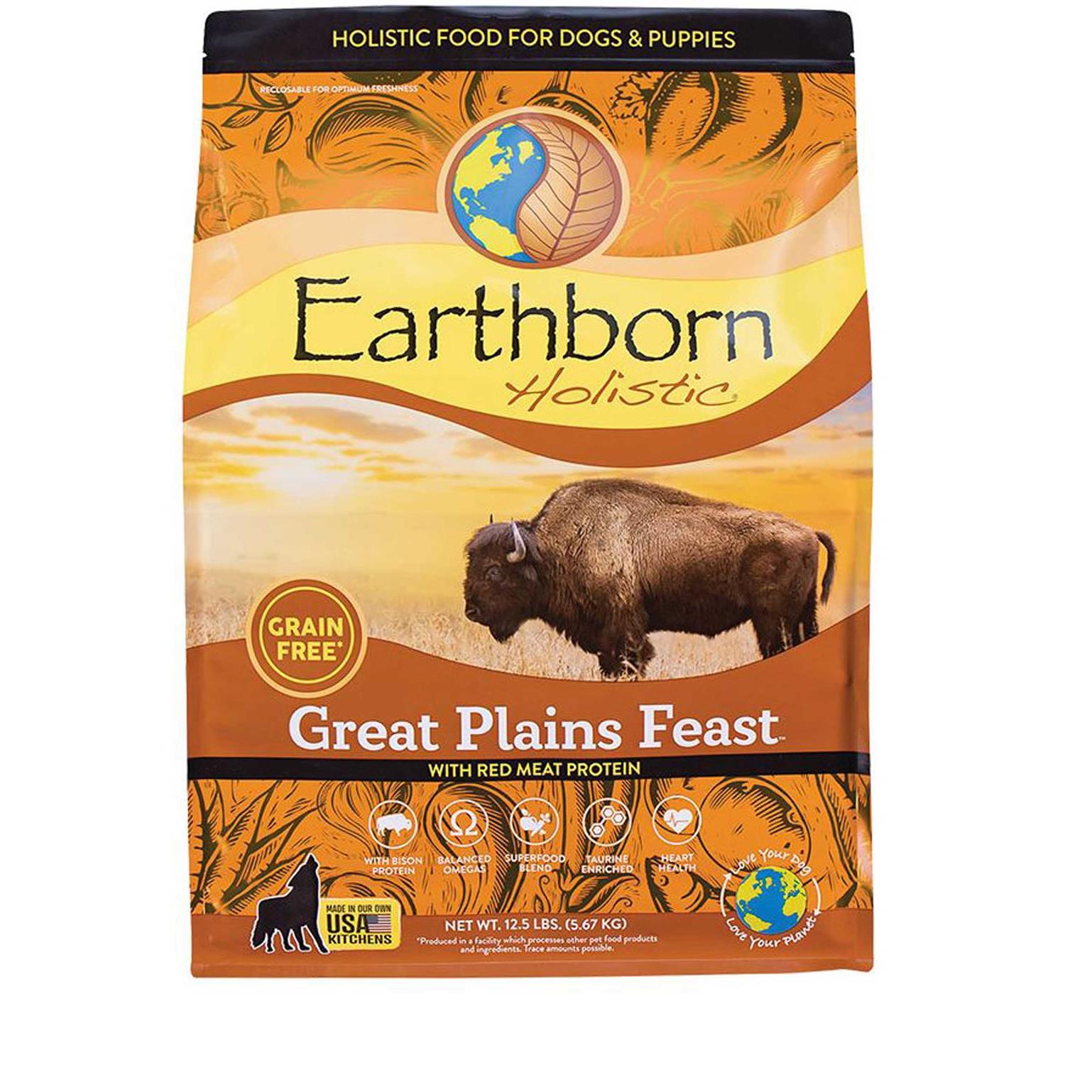 Earthborn Holistic Grain Free Great Plains Feast Dog Food - Healthber
