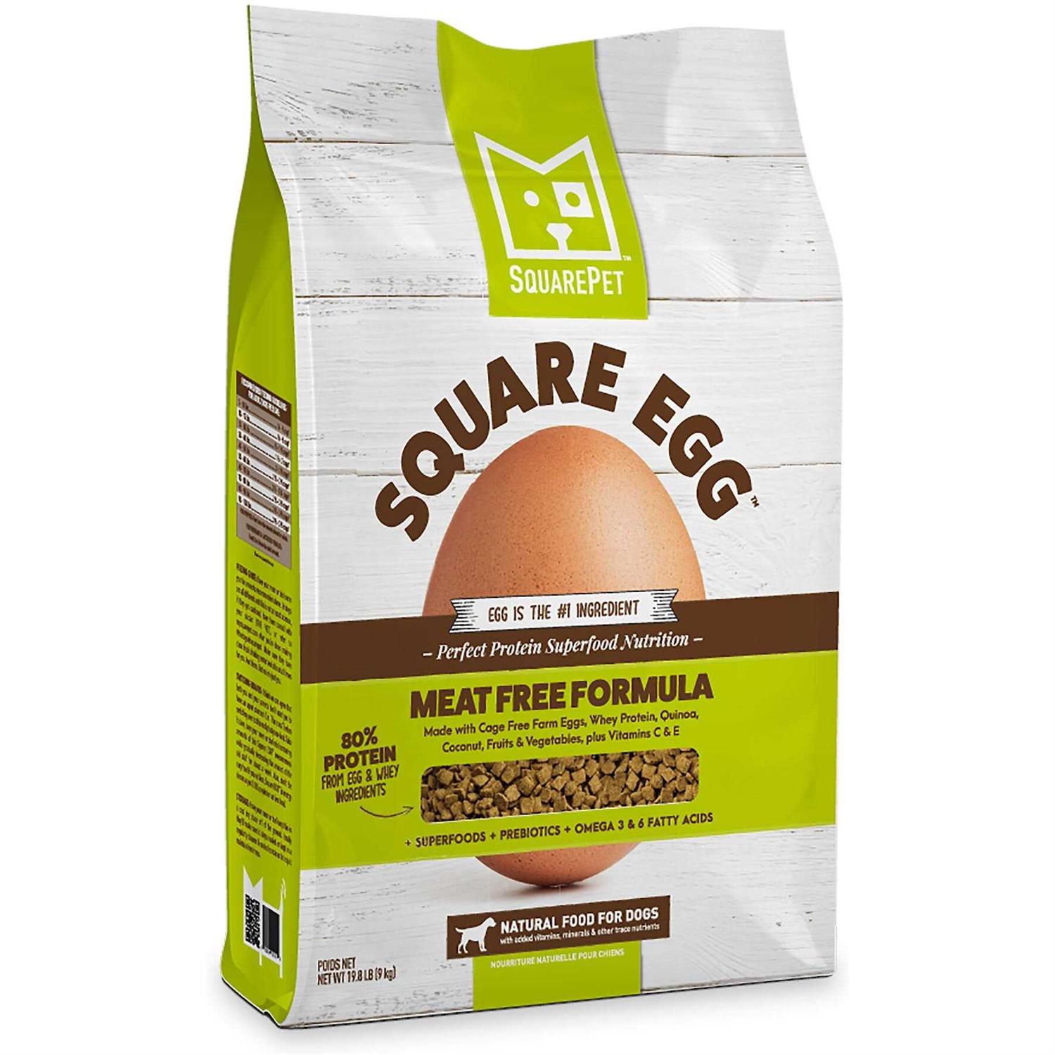 SquarePet Square Egg Meat Free Dry Dog Food - Healthber