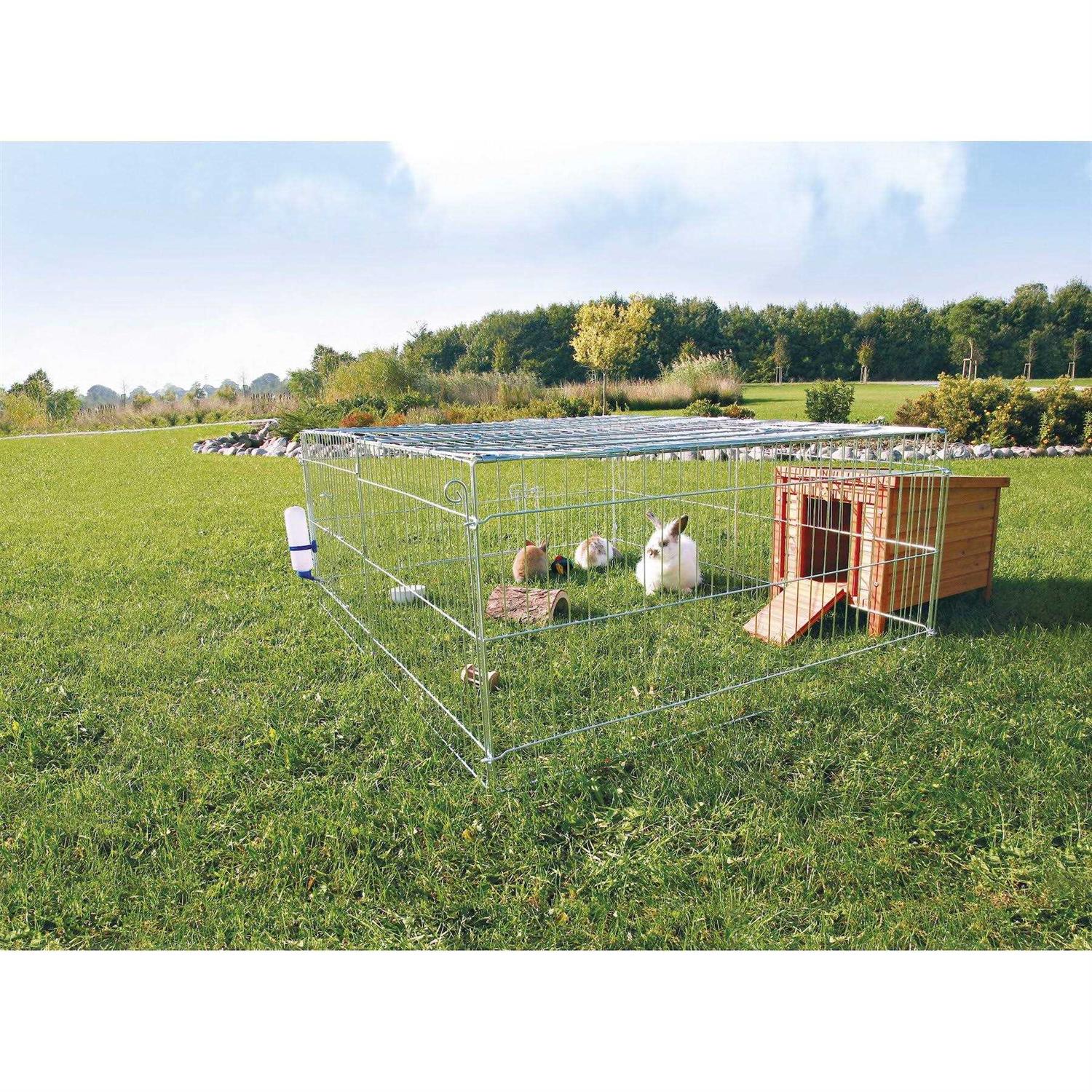 TRIXIE Natura Portable Outdoor Rabbit Cage - Healthber