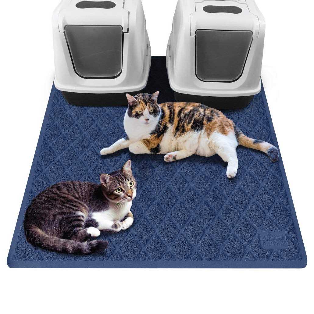 Gorilla Grip The Original 100% Waterproof Cat Litter Box Trapping Mat - Healthber