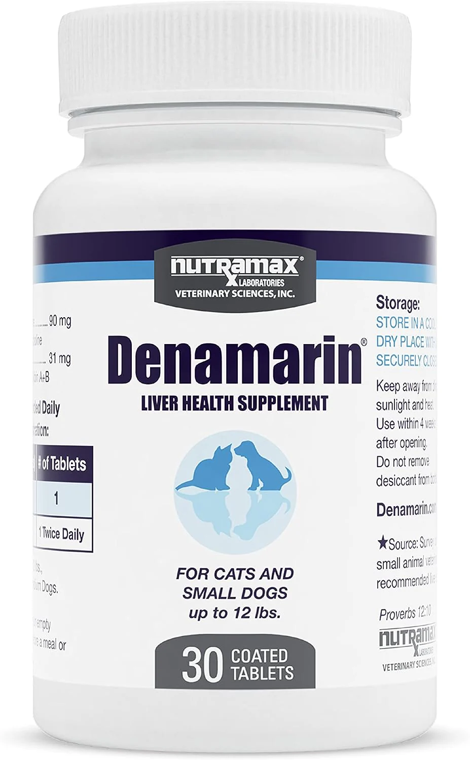 Nutramax Denamarin Liver Health Tablets for Dogs and Cats - Healthber