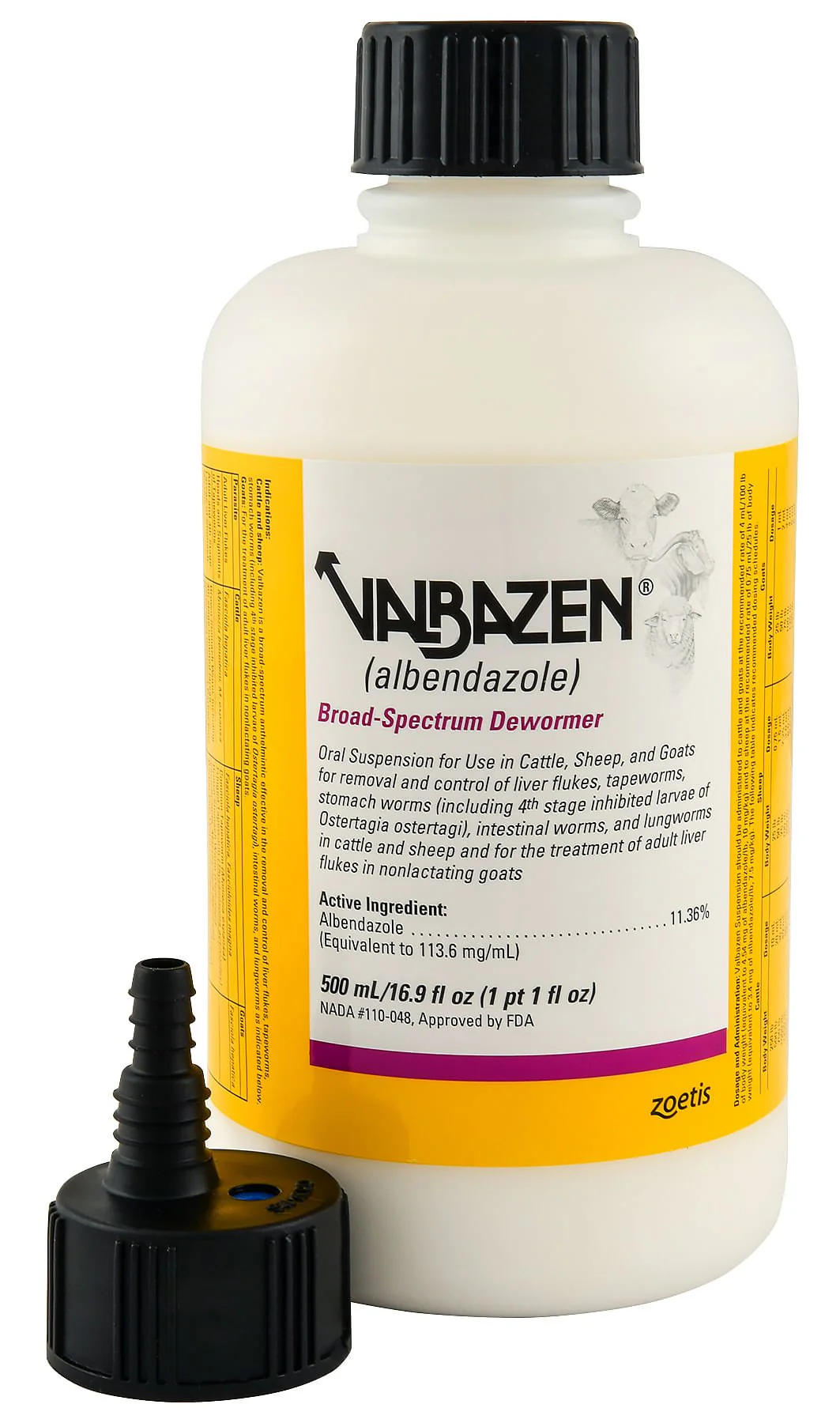 Valbazen Broad-Spectrum Oral Dewormer - Healthber
