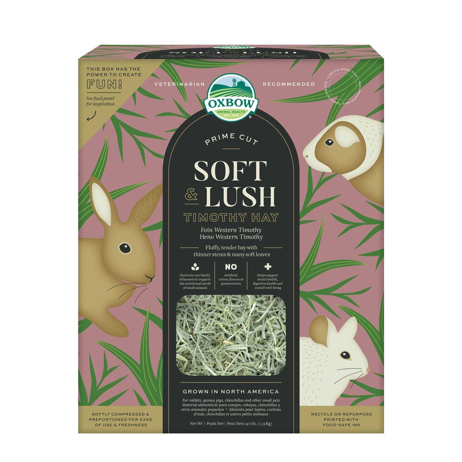 Oxbow Prime Cut Soft & Lush Timothy Hay Small Pet Food - Healthber