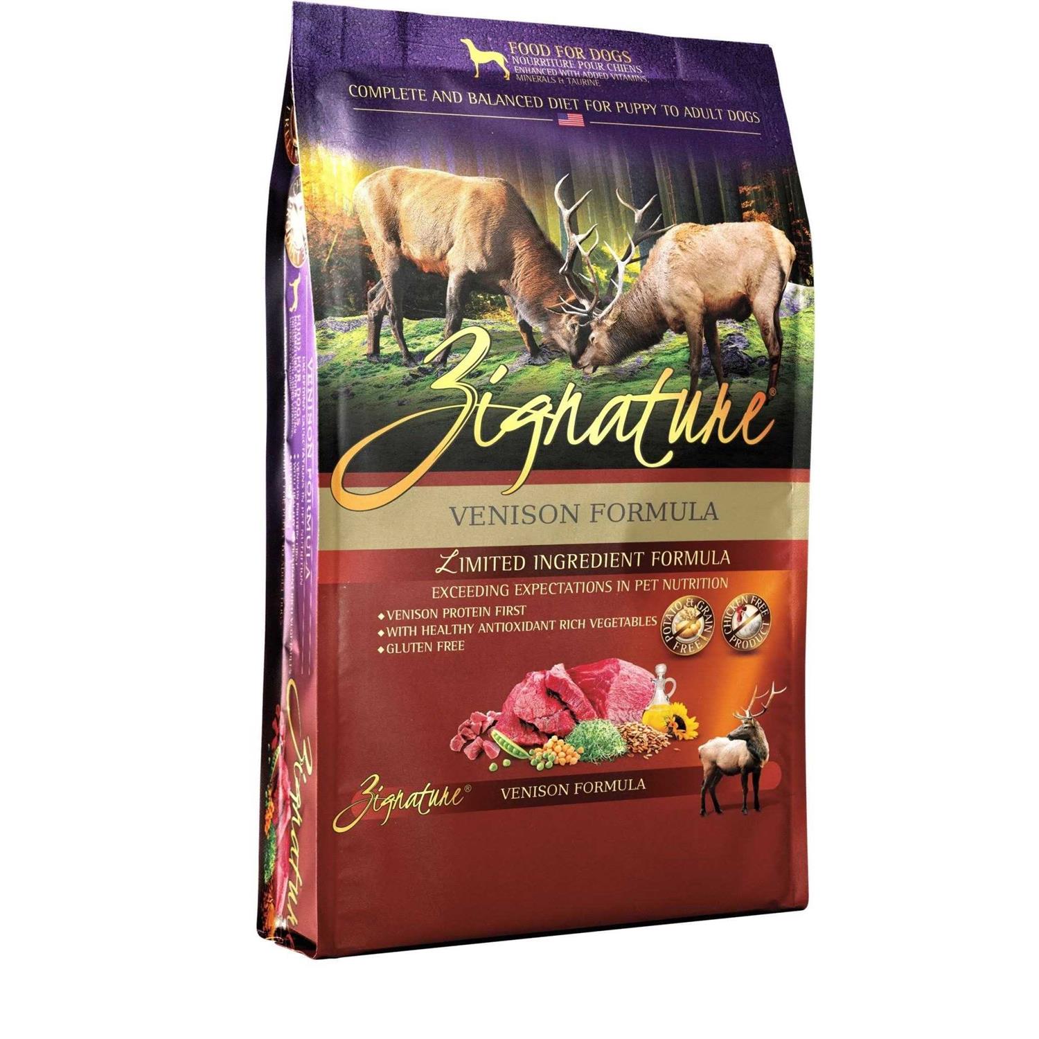 Zignature Limited Ingredient Venison Formula Dry Dog Food - Healthber