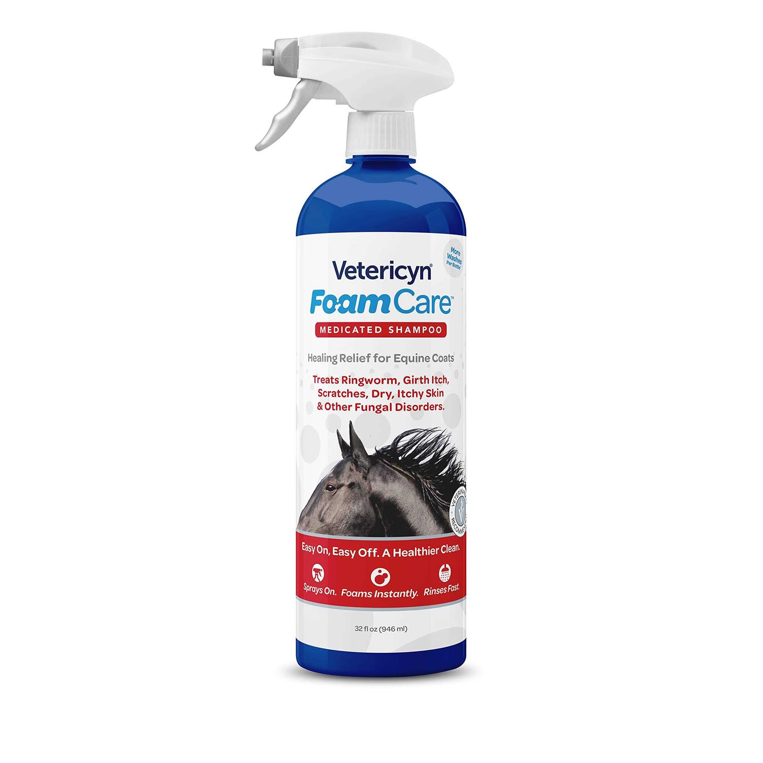 Vetericyn FoamCare Medicated Equine Shampoo - Healthber