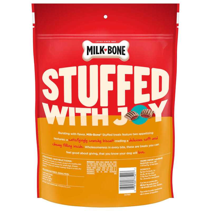 Milk-Bone Stuffed Dog Treats Bacon & Beef - Healthber
