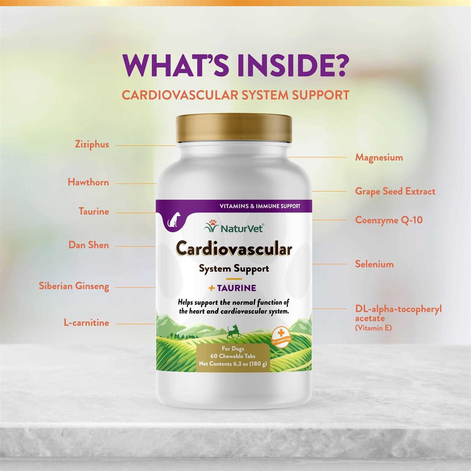 NaturVet Cardiovascular Support for Dogs - Healthber