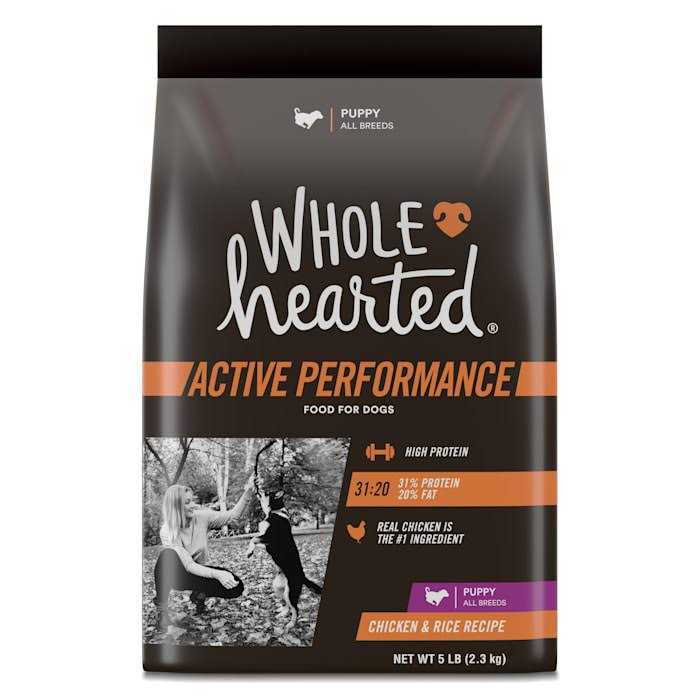 WholeHearted Active Performance High-Protein Chicken & Rice Recipe Dry Puppy Food - Healthber