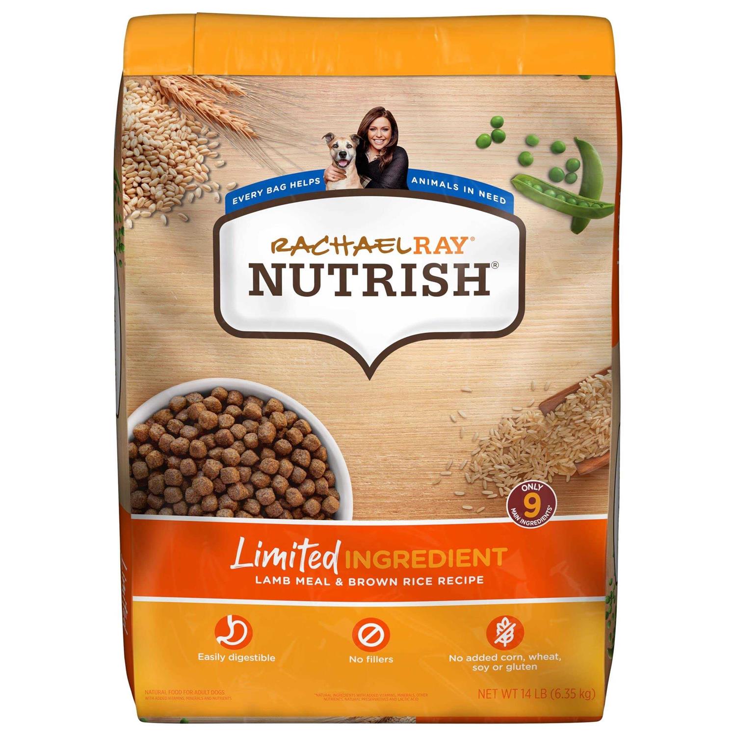 Rachael Ray Nutrish Lamb Meal & Brown Rice Recipe Dry Dog Food - Healthber