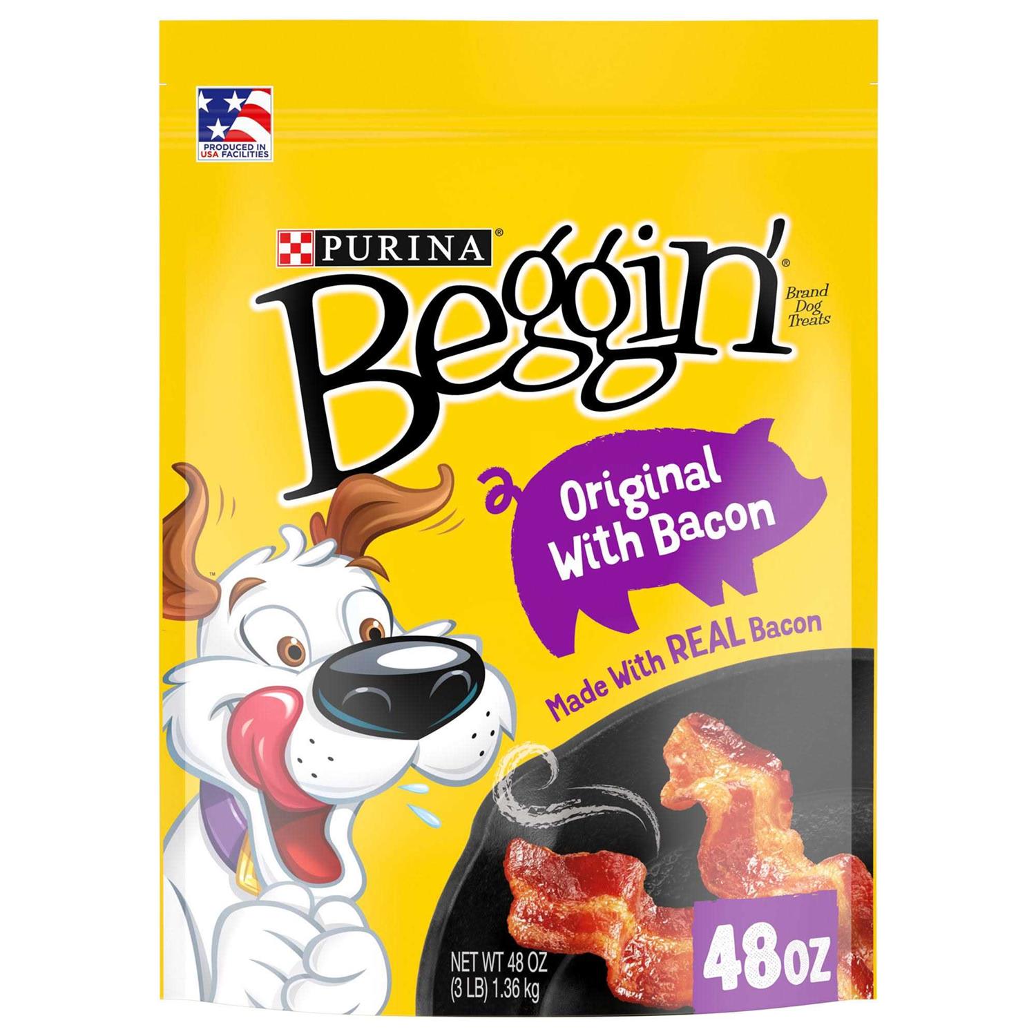 Purina Beggin Bacon Strips Dog Treats - Healthber