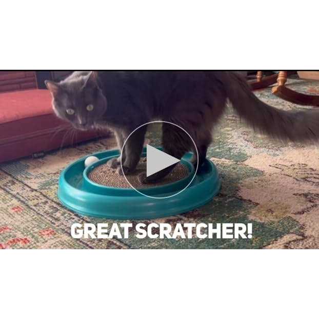 Best Pet Supplies Scratch and Spin Cat Scratcher Replacement Pads for Active Play - Healthber
