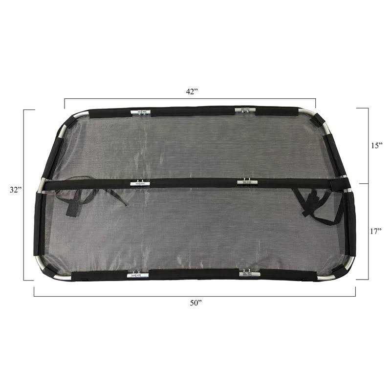Bushwhacker Deluxe Dog Barrier 50 Wide Ideal for Smaller Cars, Trucks, and SUVs CUVs - Healthber