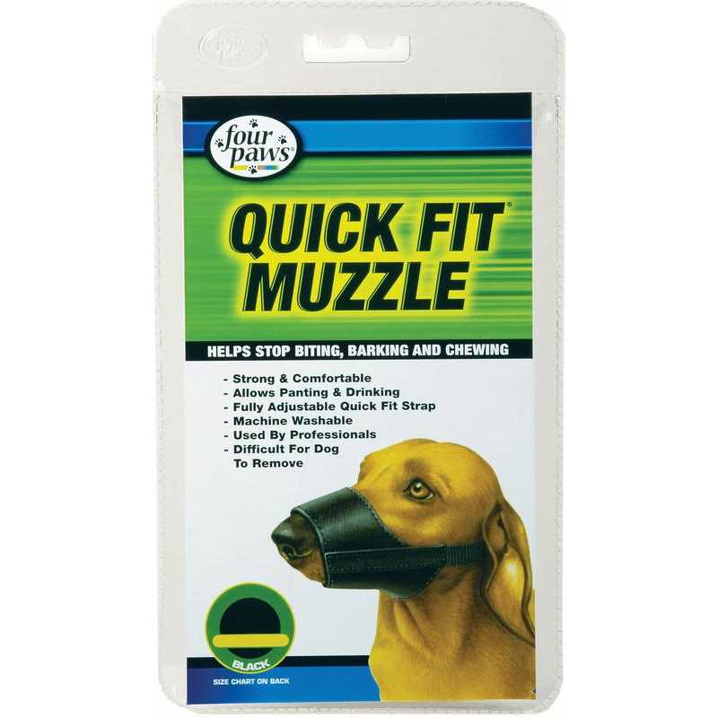 Four Paws Quick Fit Muzzle, Size 3XL - Healthber