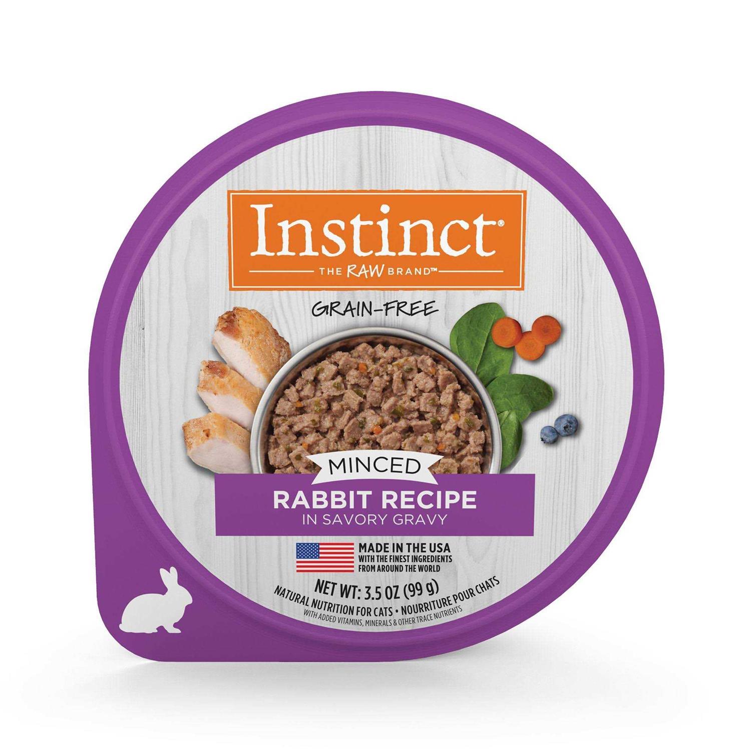 Instinct Grain-Free Minced Recipe Real Wet Cat Food Cups - Healthber