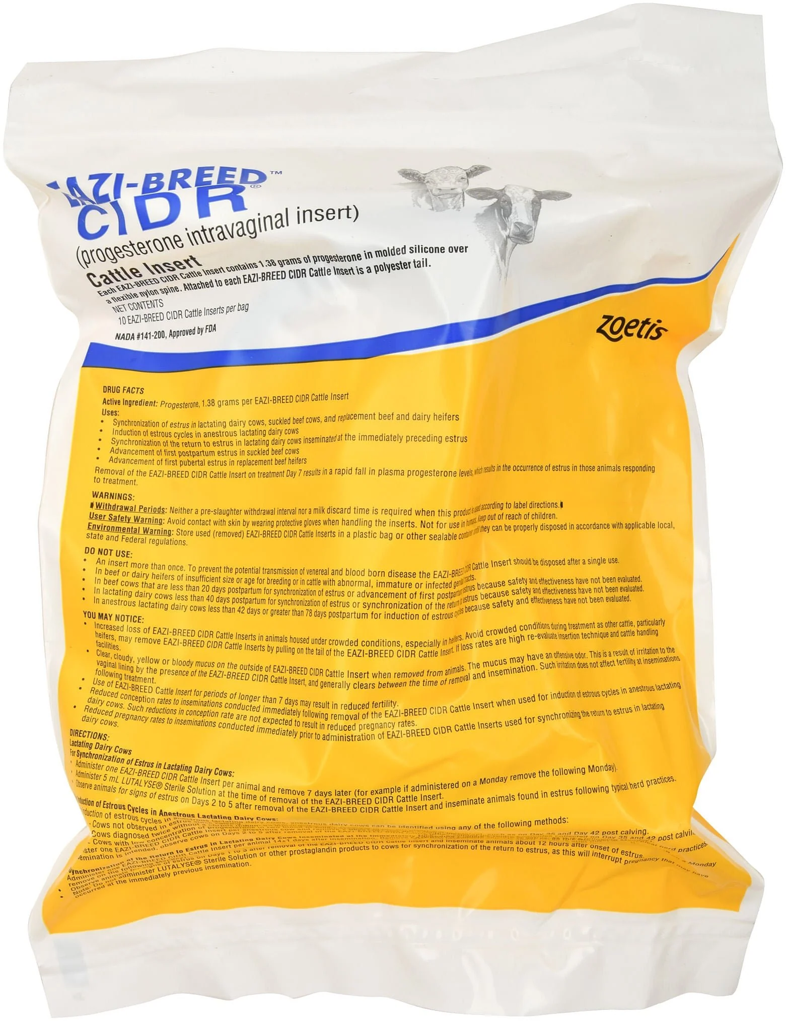 Eazi-Breed CIDR Cattle Inserts (Applicator sold separate) - Healthber
