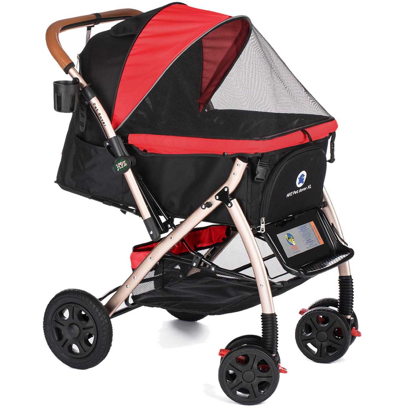 Pet Rover Extra Long Premium Pet Stroller - Healthber