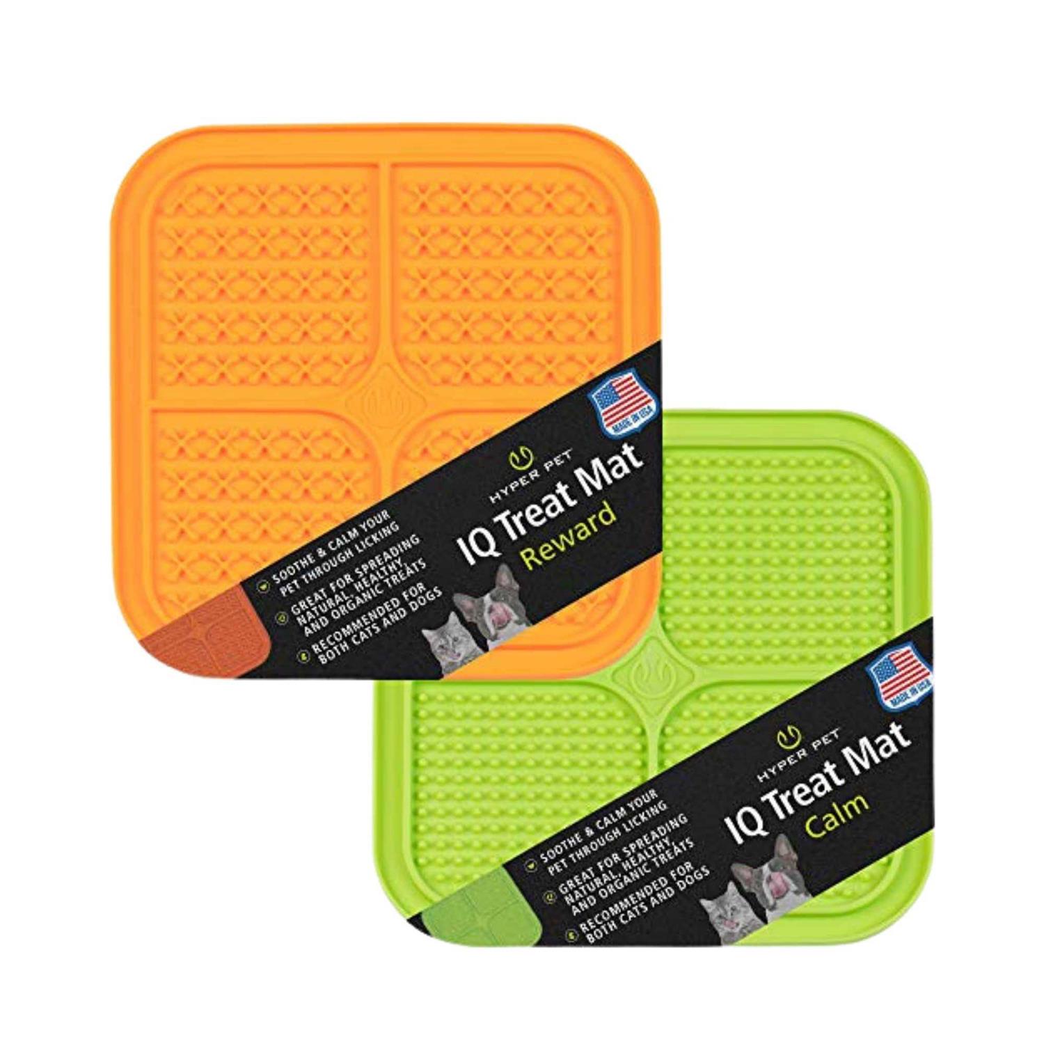 Hyper Pet IQ Treat Lick Mat for Dogs Dog Slow Feeder & Cat Lick - Healthber