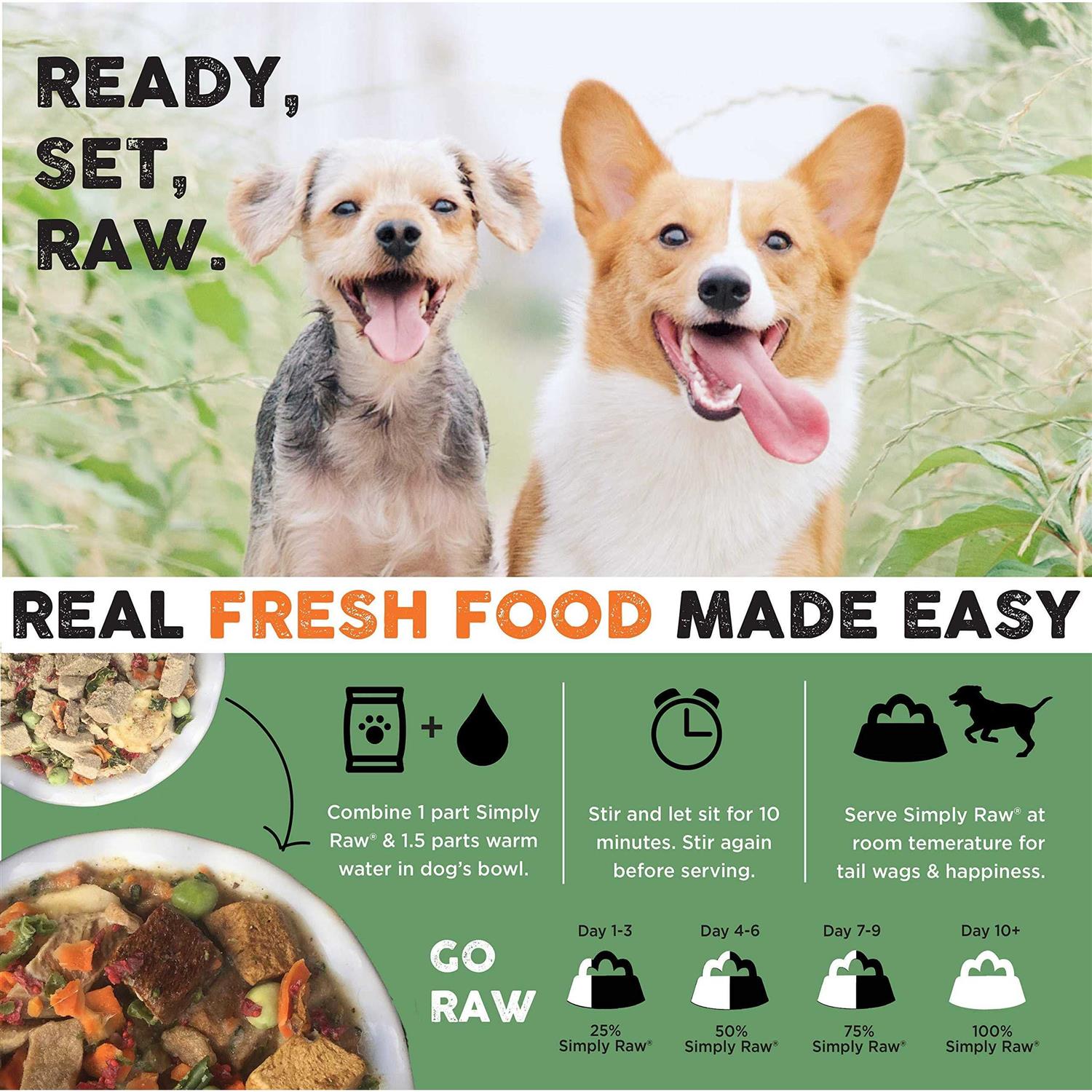 Nature’s Diet Simply Raw Freeze-Dried Raw Whole Food Meal Makes 18 Lbs Fresh Raw Food with Muscle - Healthber