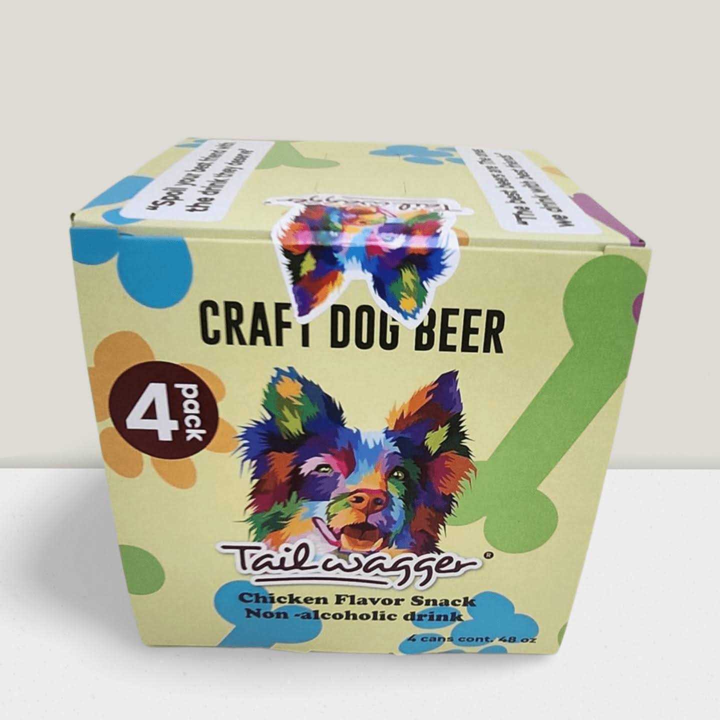 Tailwagger 4-pack 12 oz Chicken Porter Dog Beer - Healthber