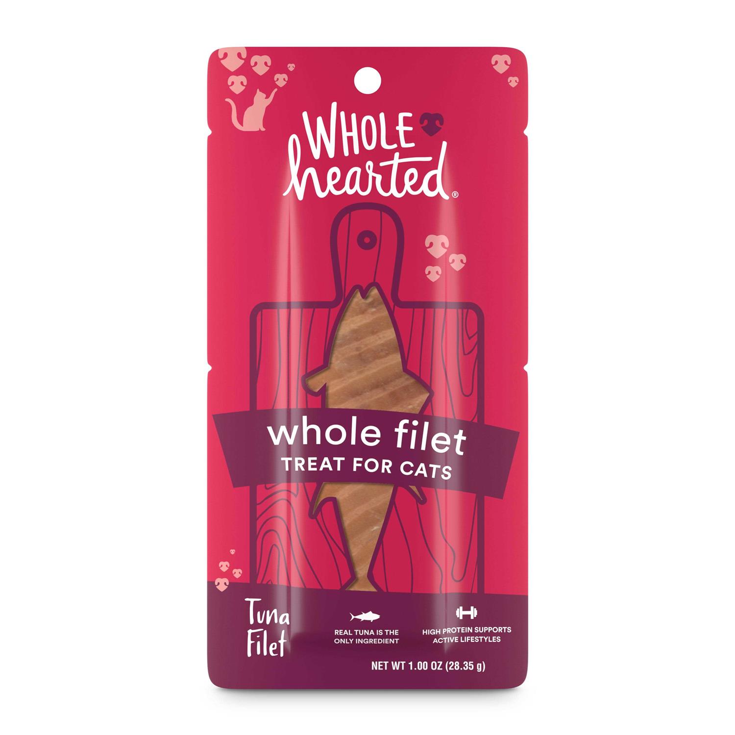 WholeHearted Protein-Rich Tuna Filet Cat Treat - Healthber