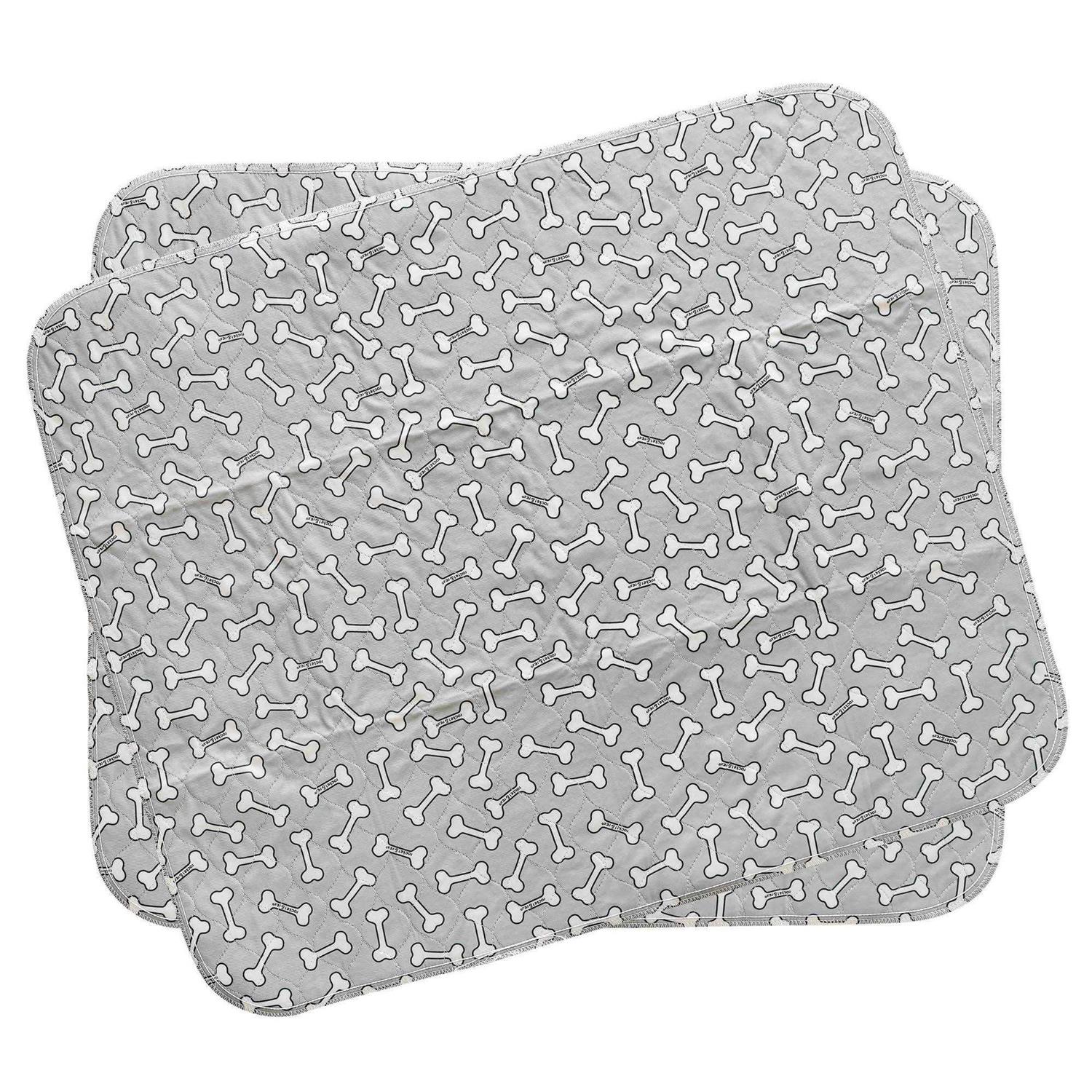 rocket & rex Bone Print Washable Reusable Pee Pads for Dogs - Healthber