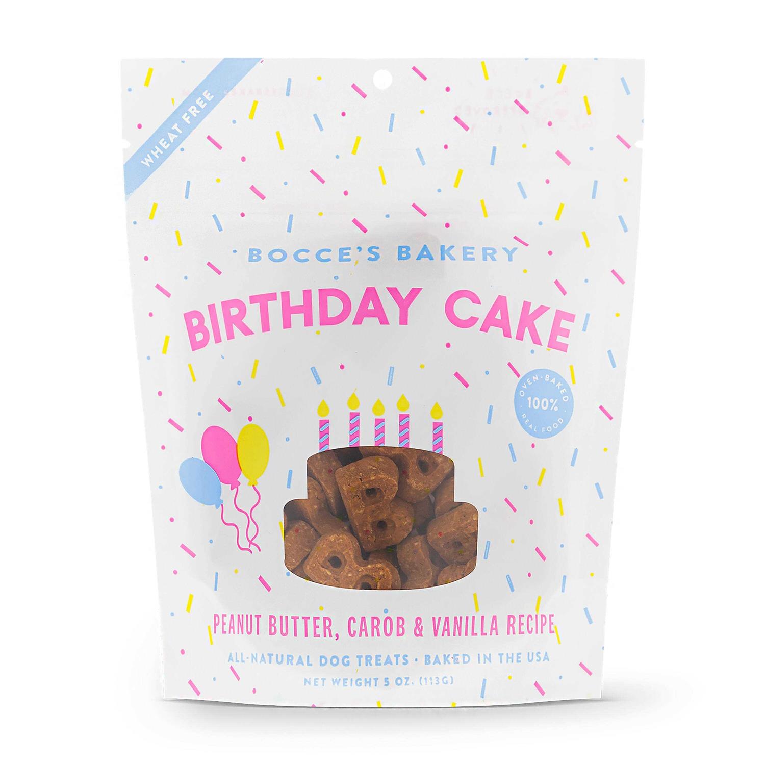 Bocce’s Bakery Birthday Cake Biscuits Dog Treats - Healthber