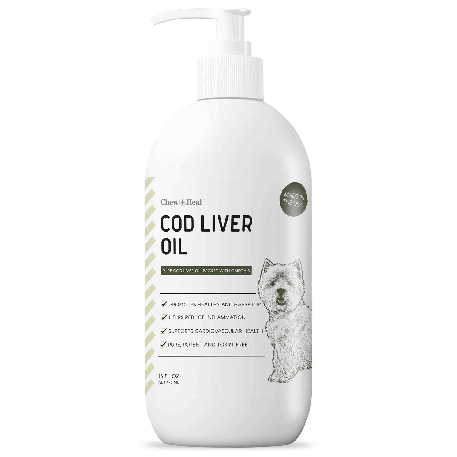 Chew + Heal Pure Cod Liver Oil for Dogs - Healthber