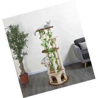 Go Pet Club 61 Forest Cat Tree House Furniture with Leaves F2093 - Healthber