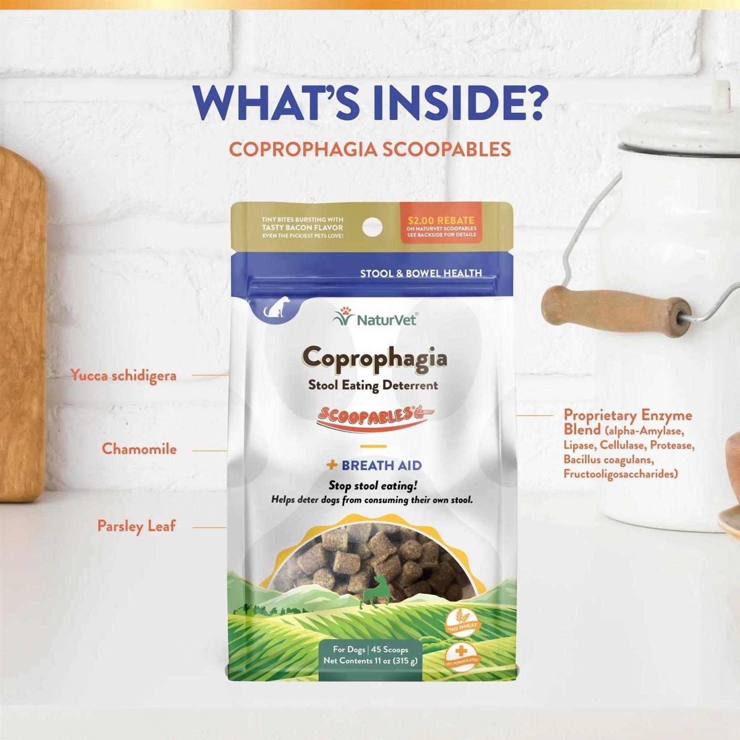 NaturVet Scoopables Coprophagia Stool Eating Deterrent - Healthber