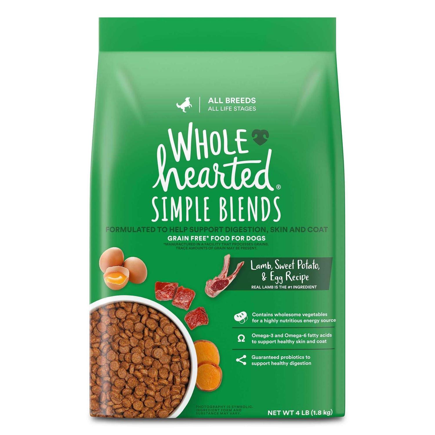 WholeHearted Lamb Sweet Potato & Egg Recipe Dry Dog Food - Healthber