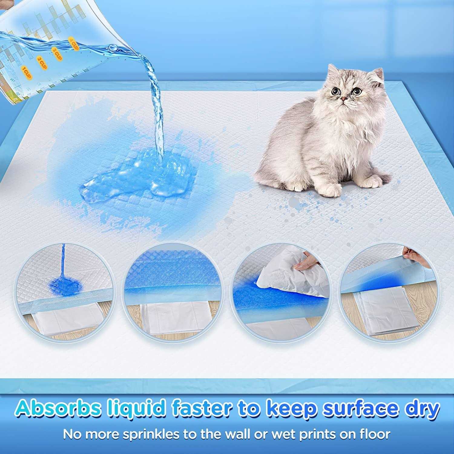 Gimars Thicken 6 Layers Ultra Absorbency Dog Pee Extra Large Quick Dry Pee Pads for Dogs - Healthber