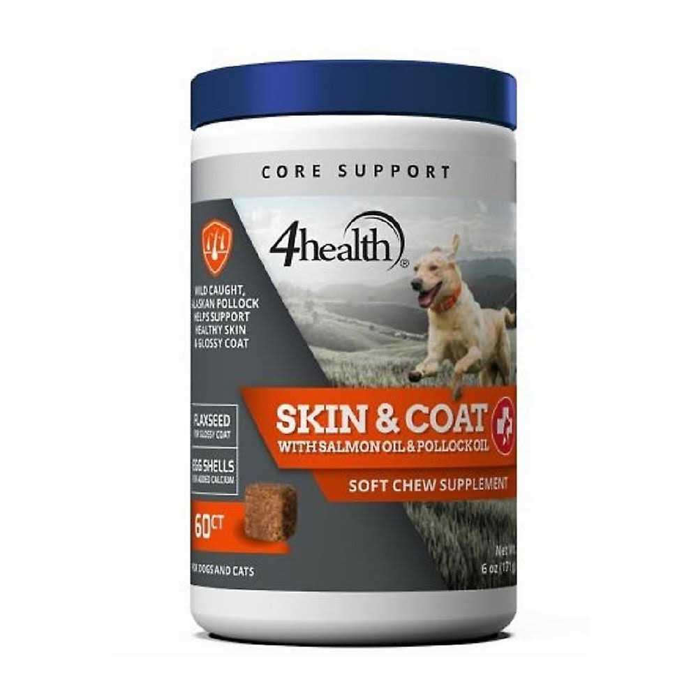 4health Salmon and Pollock Oil Skin and Coat Supplement for Dogs - Healthber