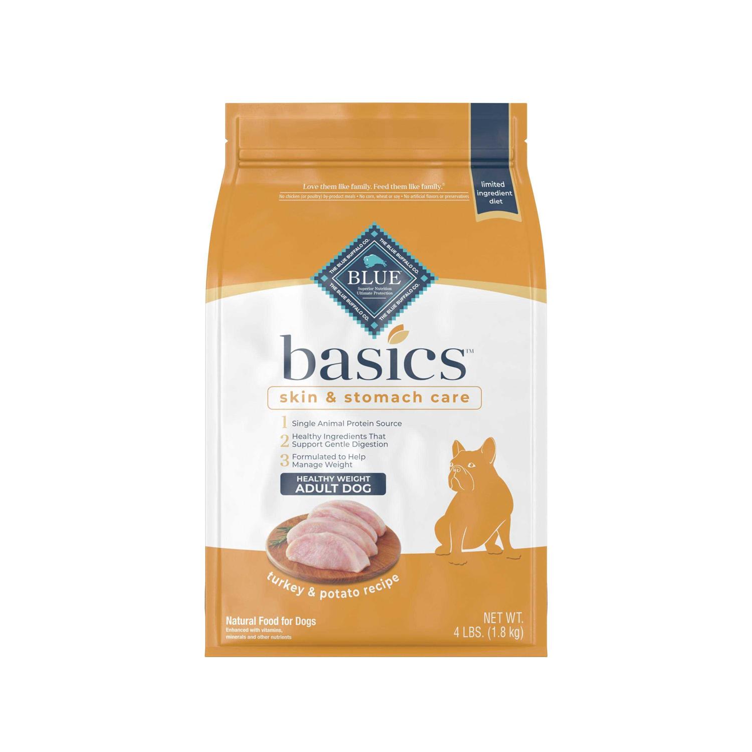 Blue Buffalo Basics Healthy Weight Turkey & Potato Dry Dog Food - Healthber