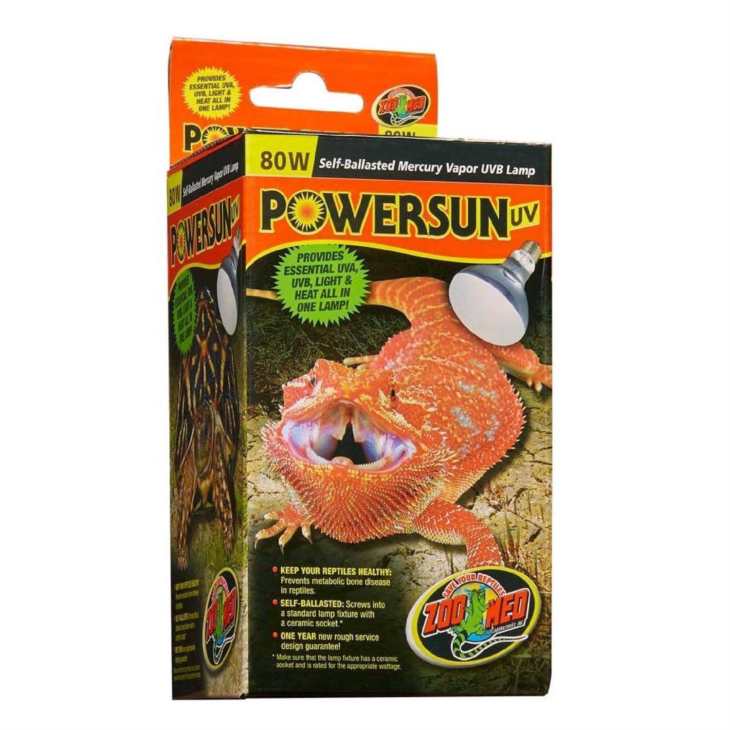 Zoo Med PowerSun UV Mercury Vapor UVB Lamp - Healthber