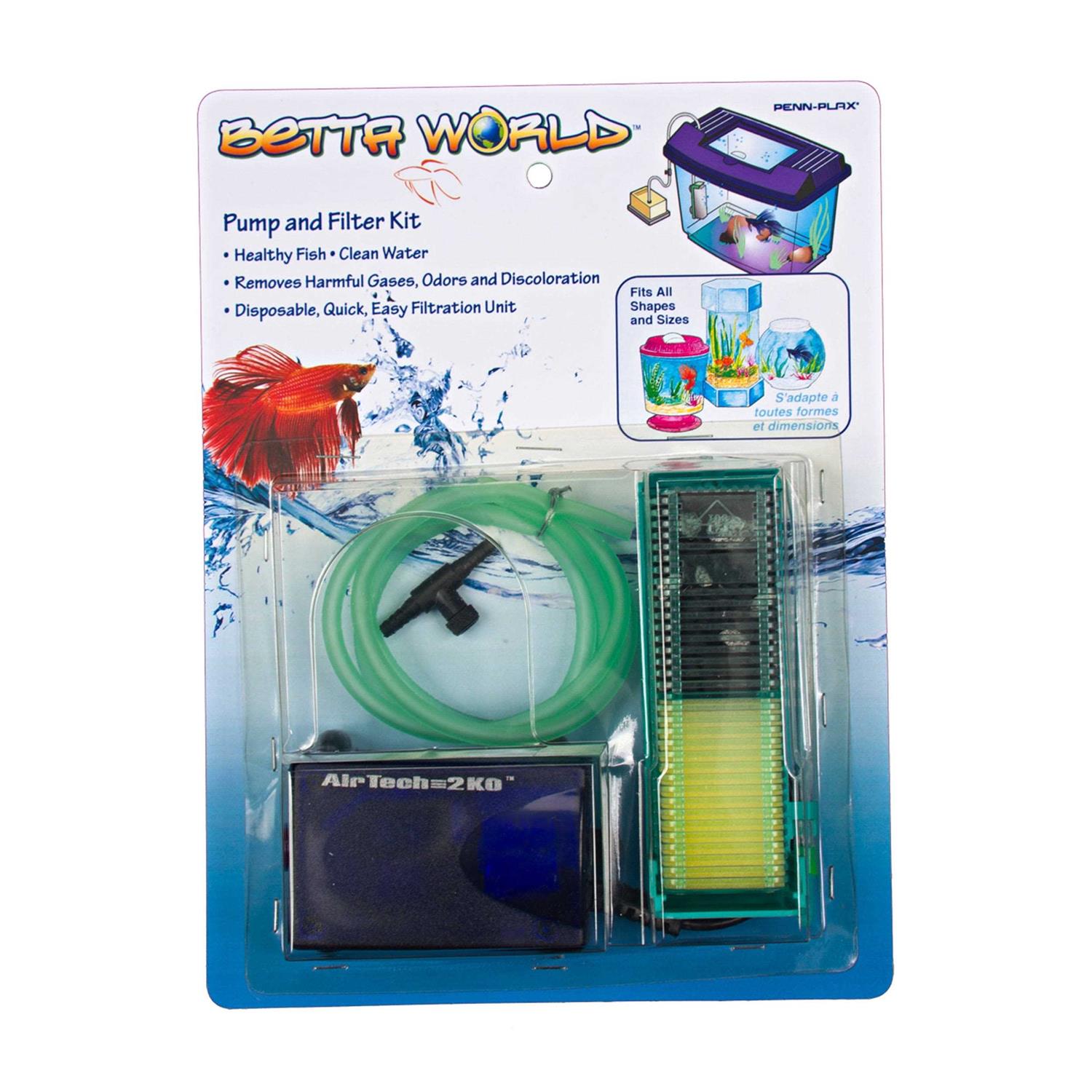 Penn Plax Smallworld Pump & Filter Kit - Healthber