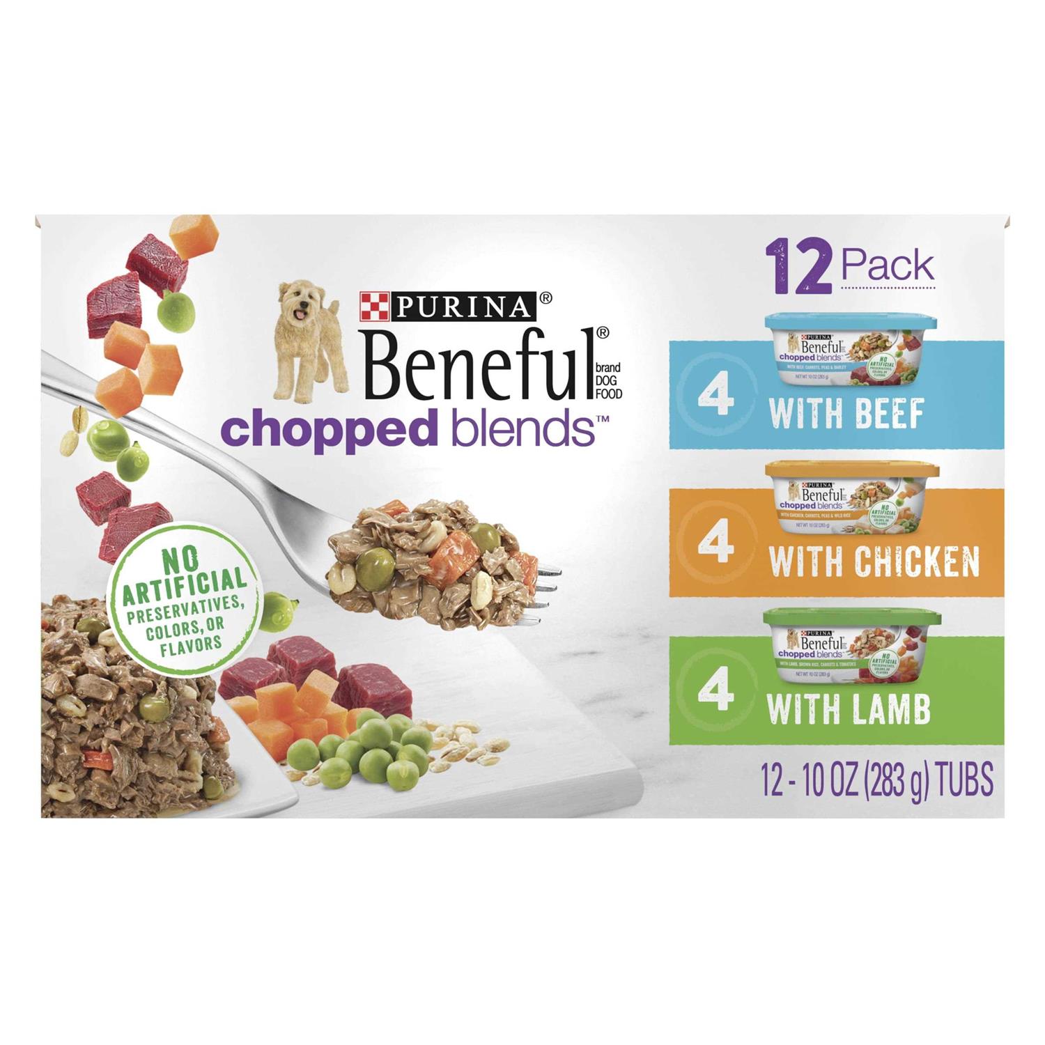 Purina Beneful Chopped Blends Variety Pack Wet Dog Food - Healthber