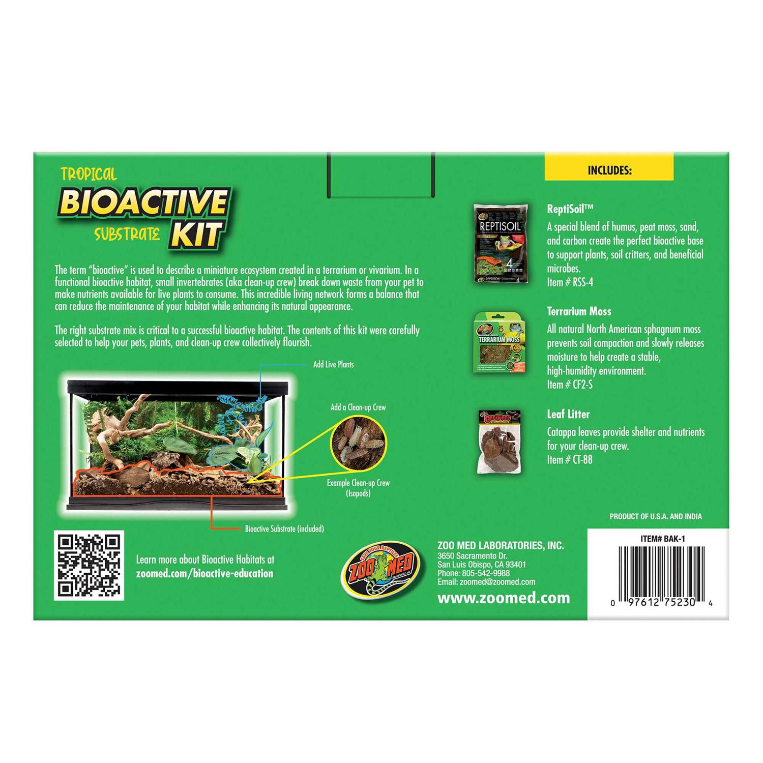 Zoo Med Tropical Bioactive Substrate Kit - Healthber