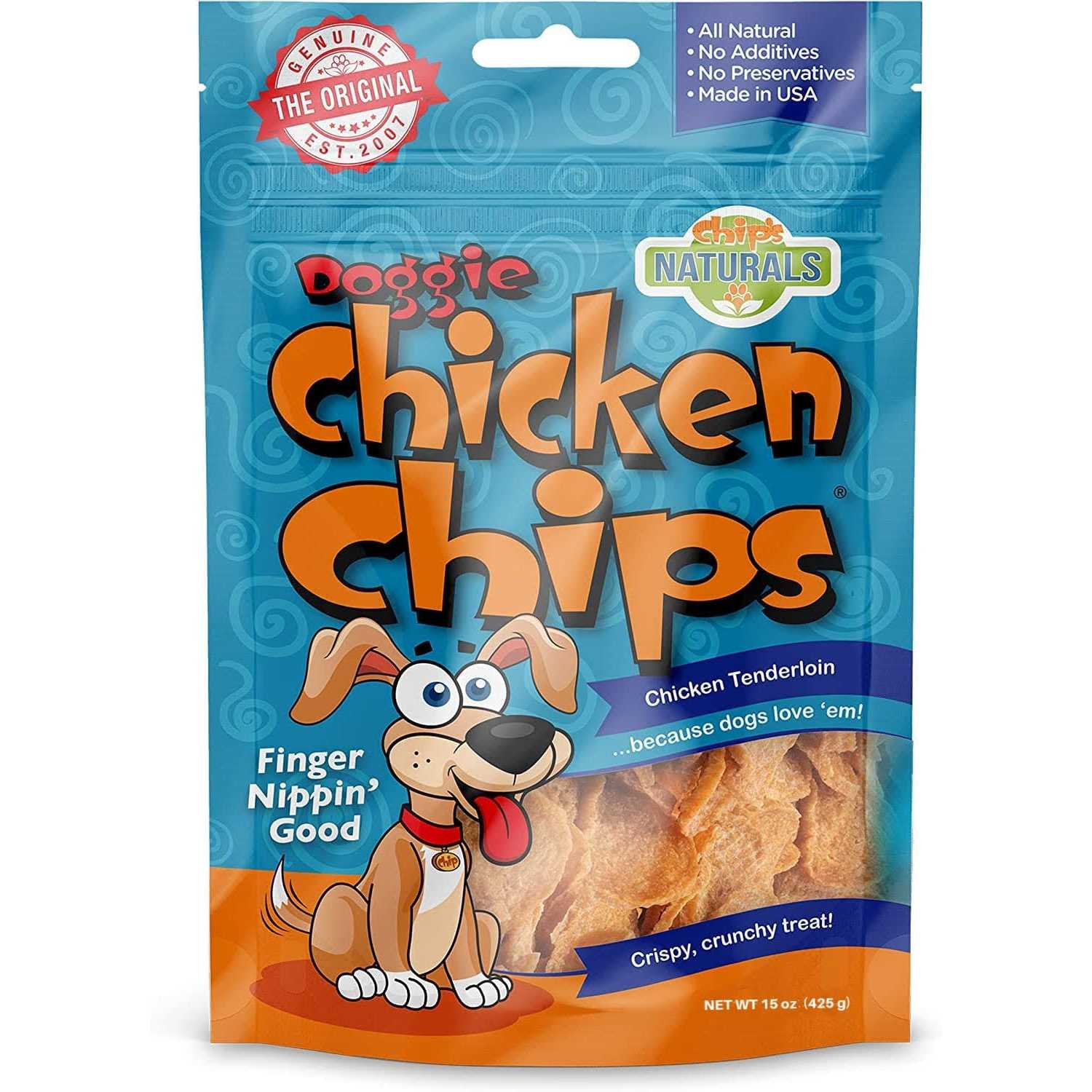 Doggie Chicken Chips Dog Treats - Healthber