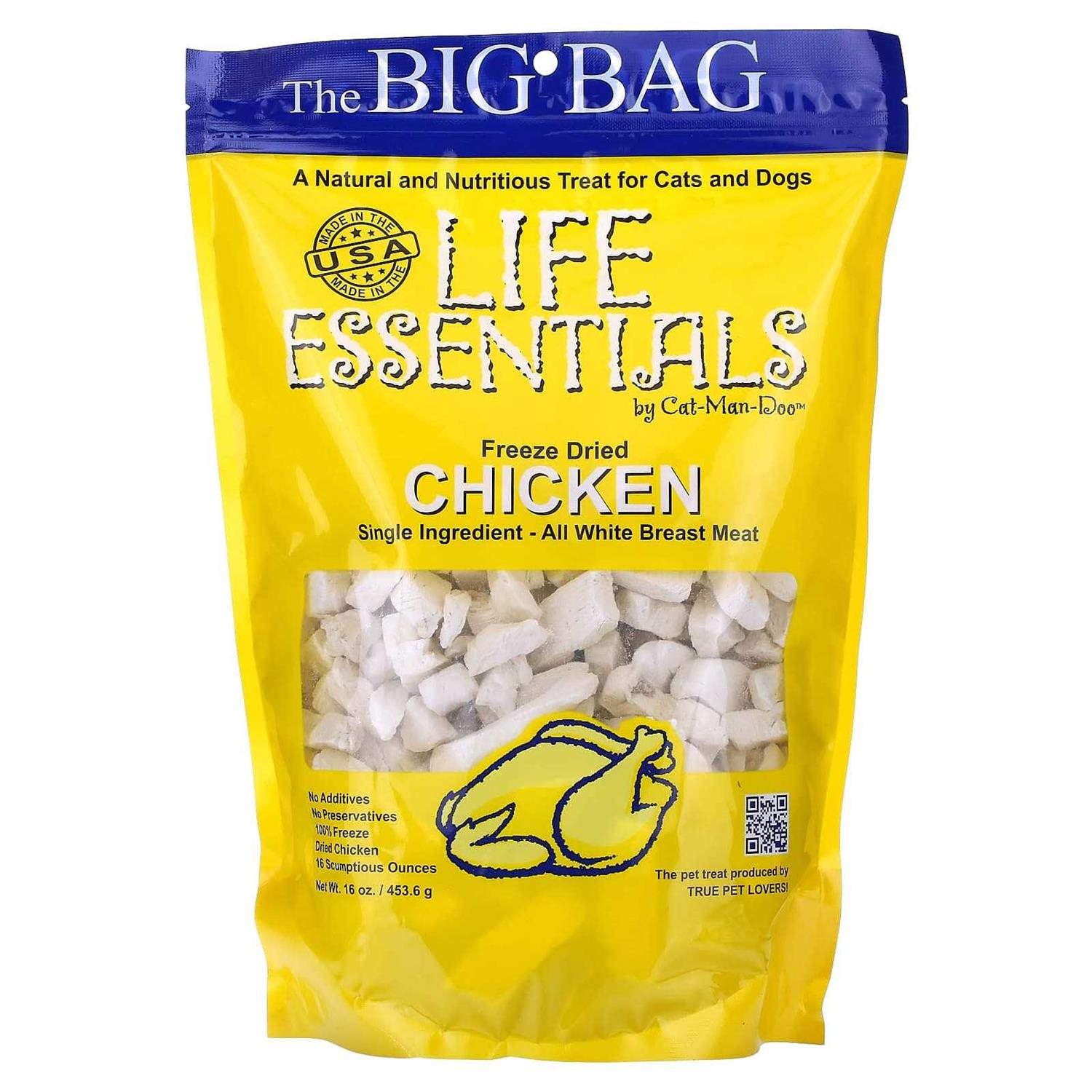 Cat-Man-Doo Life Essentials Freeze Dried Chicken - Healthber