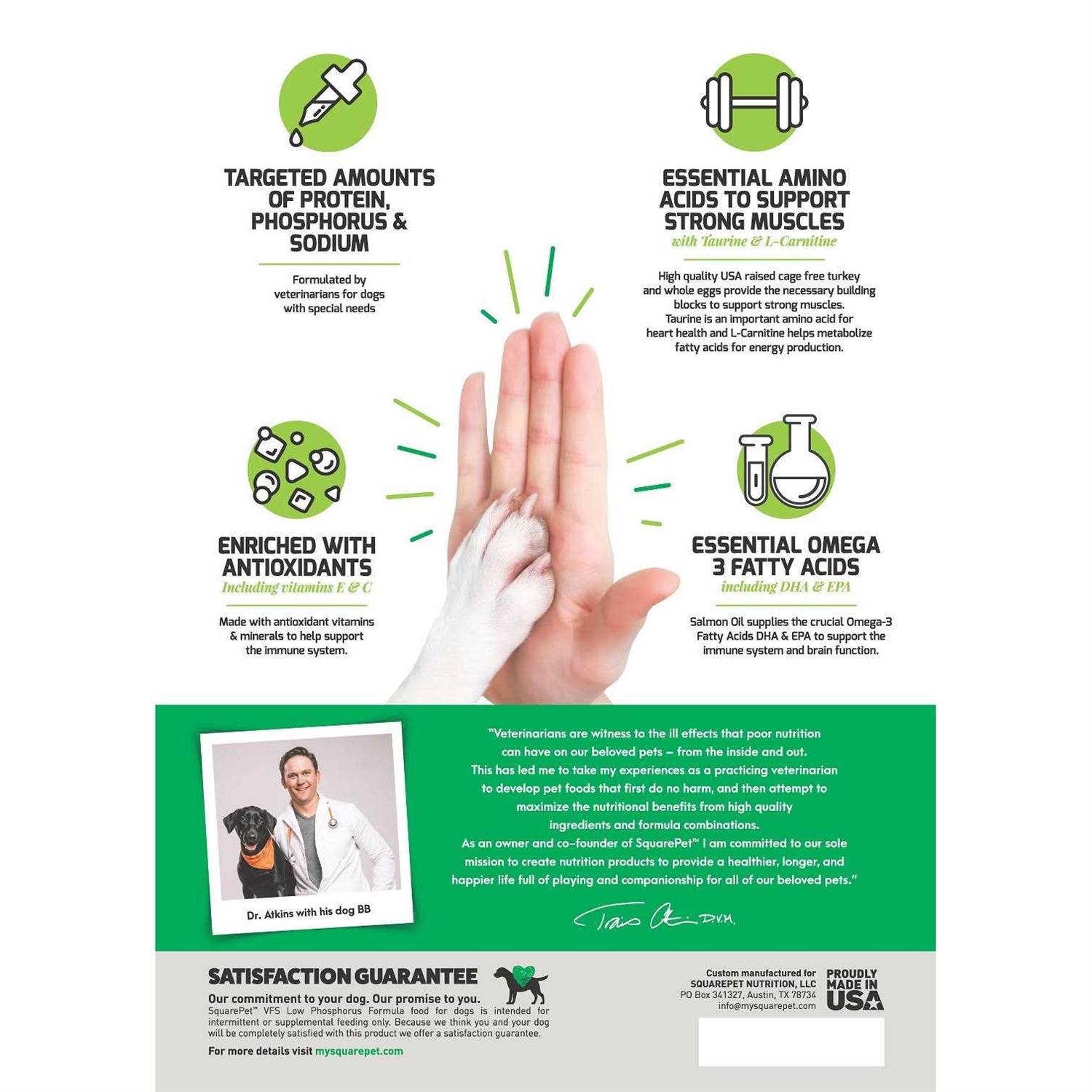 SquarePet VFS Low Phosphorus Formula Dry Dog Food - Healthber