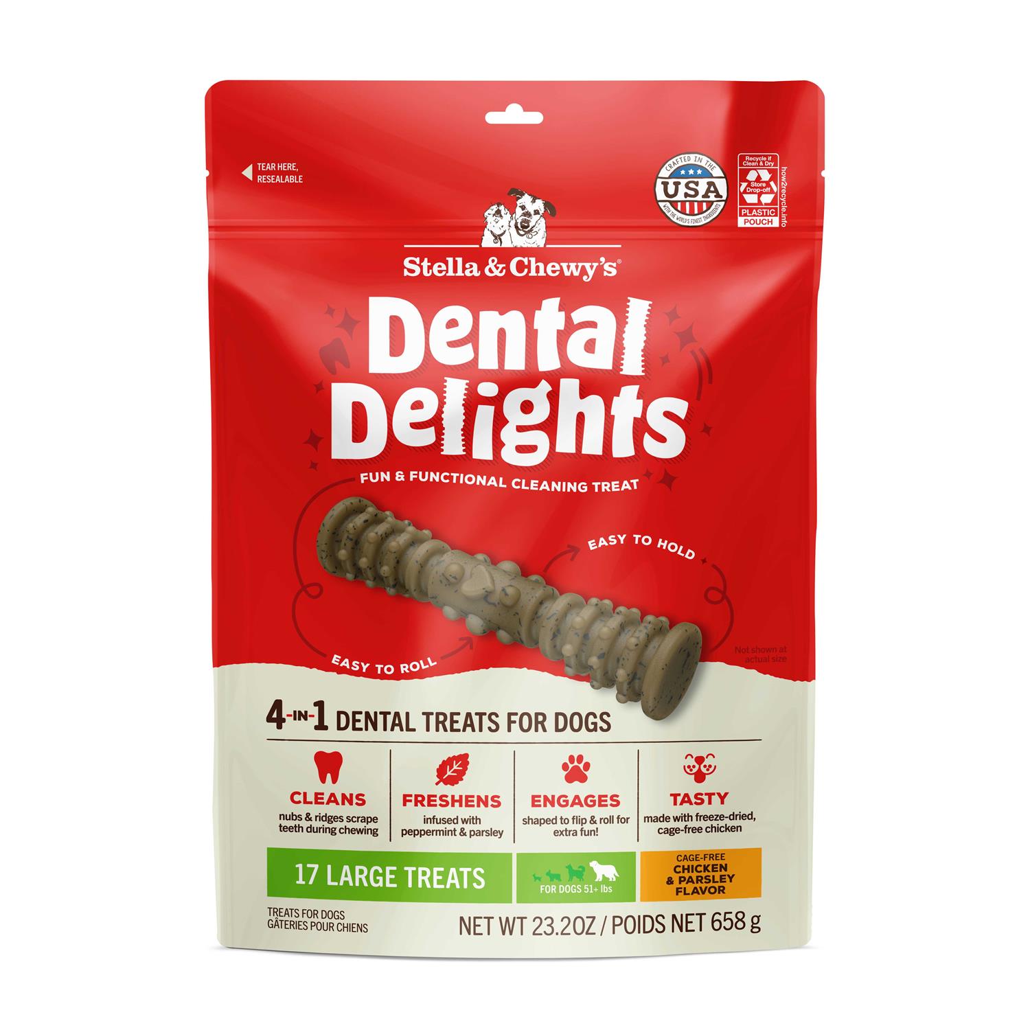 Stella & Chewy’s Dental Delights Dog Treats - Healthber