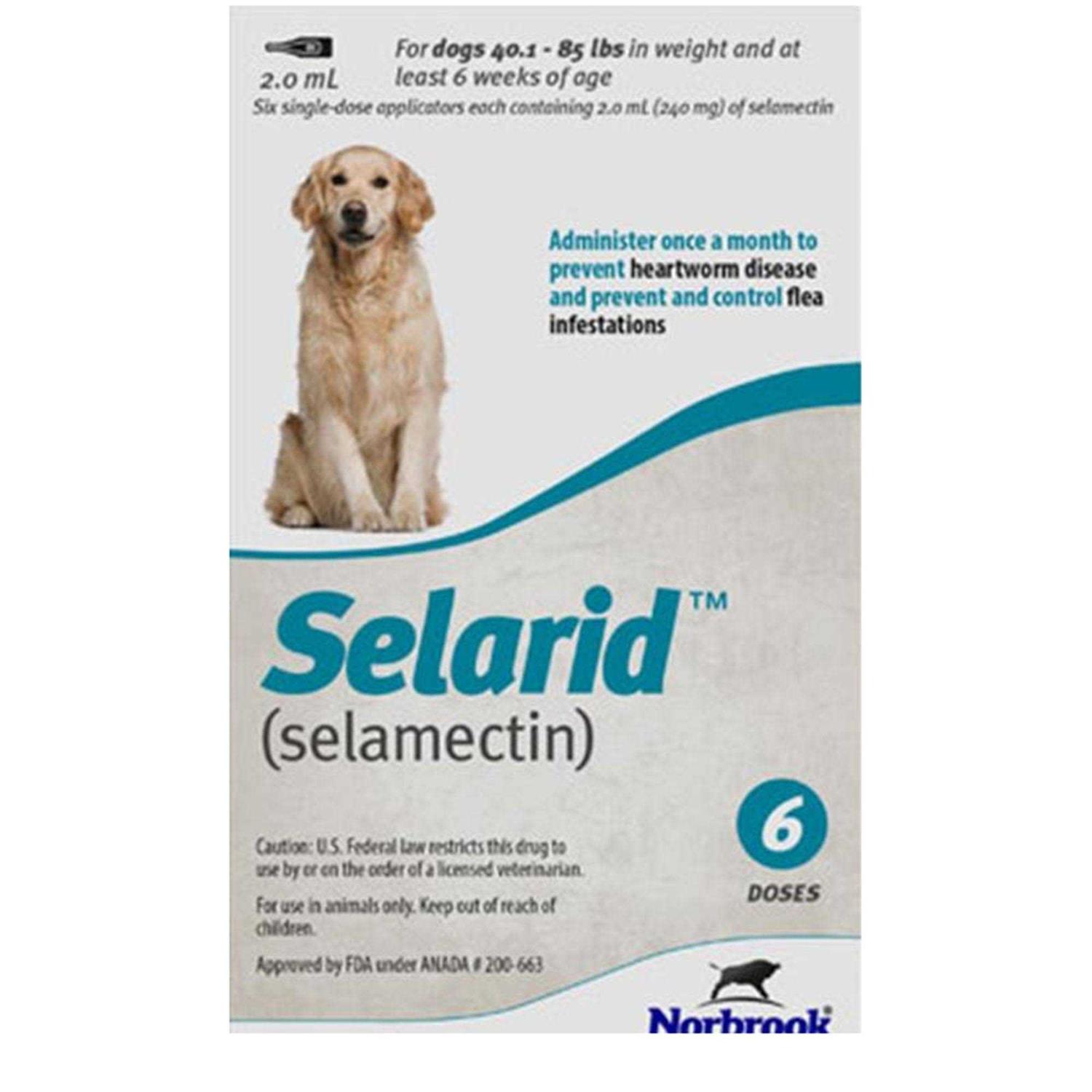 Selarid Topical for Dogs 40.1-85 lbs Teal - Healthber